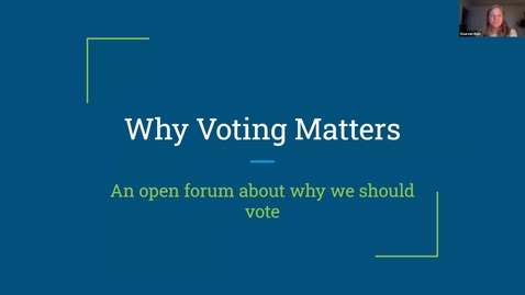 Thumbnail for entry Voter Registration Forum