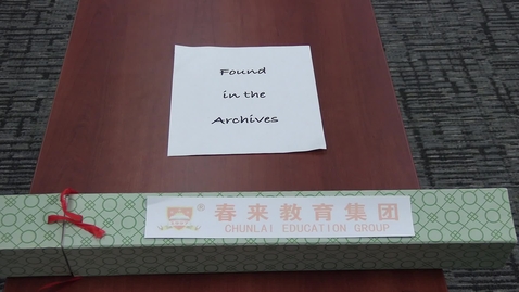 Thumbnail for Found in the Archives: Chinese Good Luck Scroll