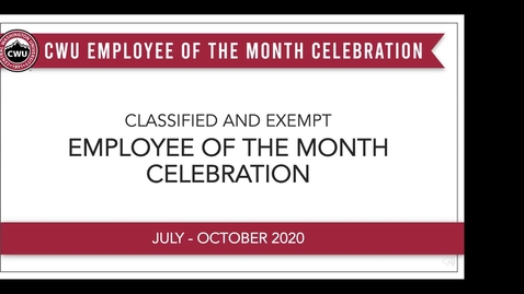 Thumbnail for entry Employee of the Month Celebration