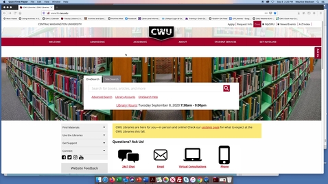 Thumbnail for entry How to use ScholarWorks @ CWU to find Primary Sources