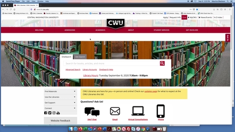 Thumbnail for How to use ScholarWorks @ CWU to find Primary Sources