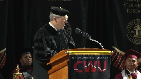 Thumbnail for entry 2018 CWU Kent Commencement Address Chris Lytle