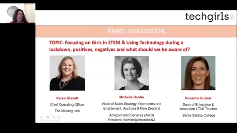 Thumbnail for entry Panel Presentation - Techgirls National Virtual Showcase 10.10.2021