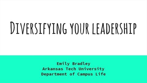 Thumbnail for Diversifying Your Leadership