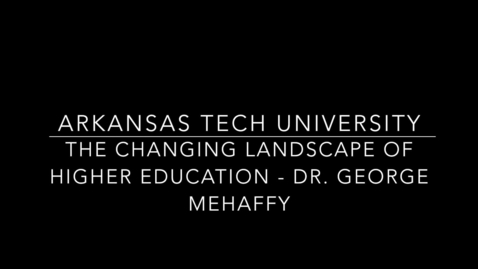 Thumbnail for The Changing Landscape of Higher Education