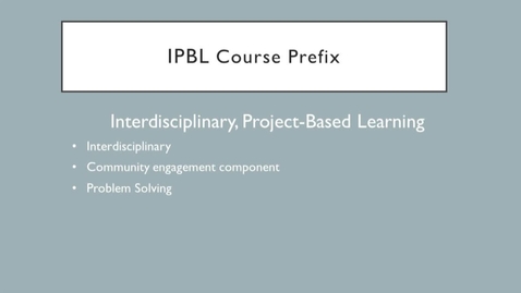 Thumbnail for Interdisciplinary Courses