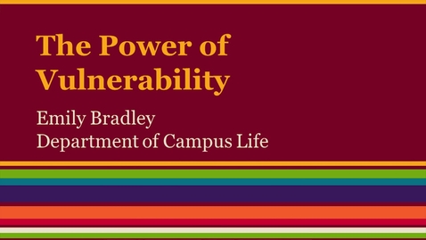 Thumbnail for entry Leadership-Power of Vulnerability