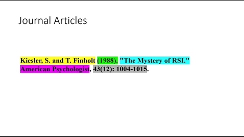 Thumbnail for Basic Elements of a Bibliographic Citation