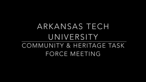 Thumbnail for Community &amp; Heritage Task Force Meeting