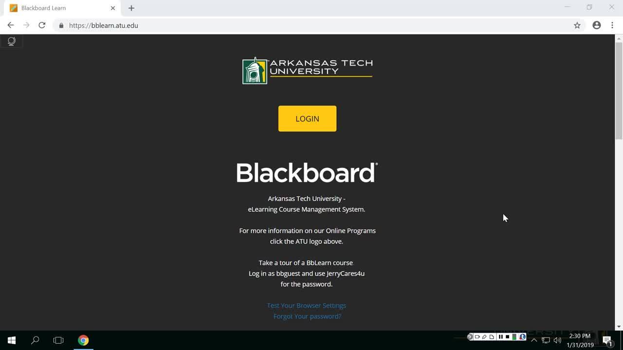 Blackboard Resources for Faculty - OIS Workshop on Blackboard Learn - ATU  Video Portal