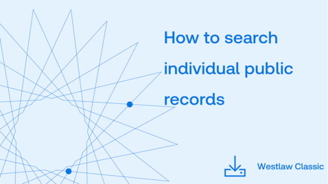 Thumbnail for How to search individual public records