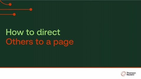 Thumbnail for How to direct others to a page