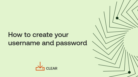 Thumbnail for How to create your username and password