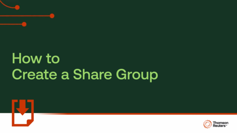 Thumbnail for How to create a share group