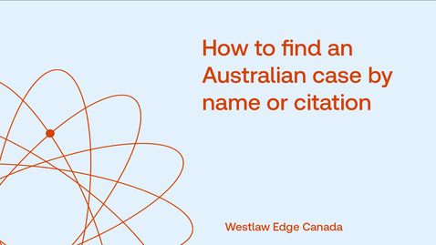 Thumbnail for How to find an Australian case by name or citation
