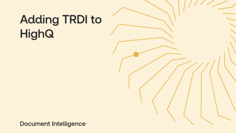 Thumbnail for TRDI+highQ - Adding TRDI to HighQ