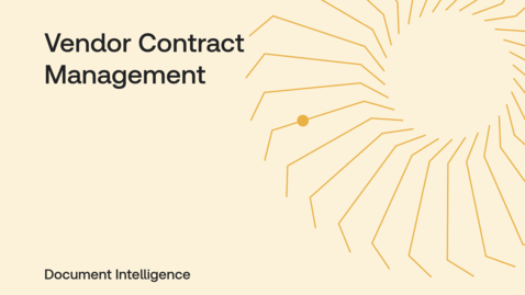 Thumbnail for TRDI - Use case - Vendor Contract Management