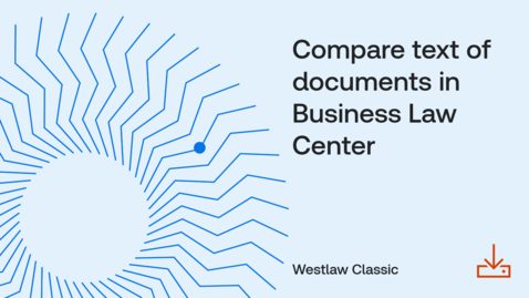 Thumbnail for How to compare text of documents in Business Law Center