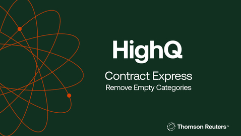 Thumbnail for Contract Express - Remove Empty Categories