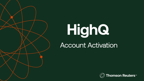 Thumbnail for HighQ - Account Activation