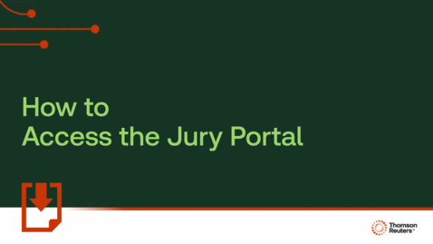 Thumbnail for How to access the jury portal