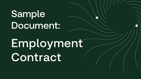 Thumbnail for Employment contract