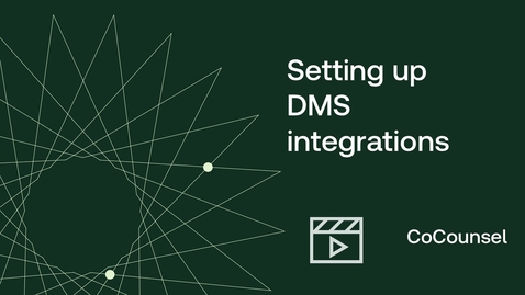 Thumbnail for How to set up and manage DMS connections 