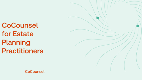 Thumbnail for CoCounsel for Estate Planning