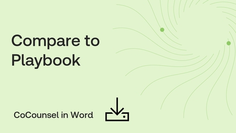 Thumbnail for Compare to a Playbook