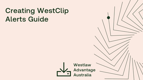 Thumbnail for Creating WestClip Alerts Guide