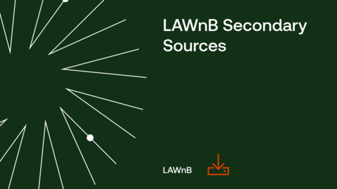 Thumbnail for LAWnB Secondary Sources