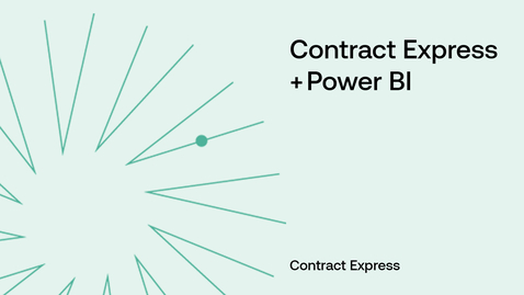 Thumbnail for Contract Express + Power BI