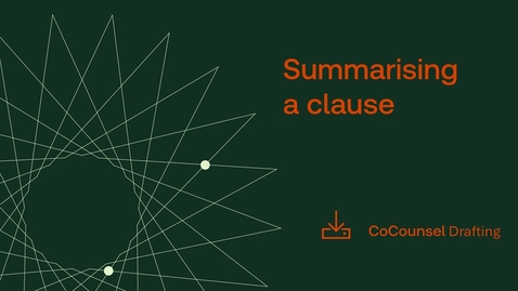Thumbnail for Summarise a clause