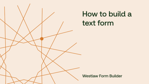Thumbnail for How to build a text form