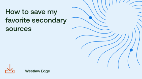 Thumbnail for How to save my favorite secondary sources