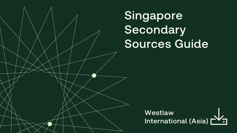 Thumbnail for Singapore Secondary Sources Guide