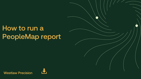 Thumbnail for How to run a PeopleMap report