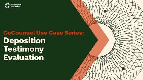 Thumbnail for Deposition Testimony Evaluation