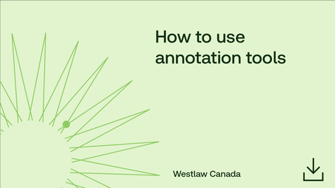 Thumbnail for How to use annotation tools