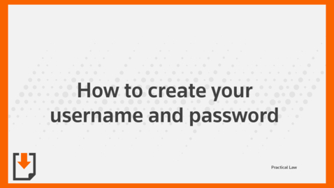 Thumbnail for entry How to create your username and password