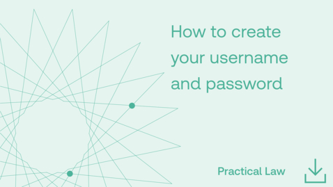 Thumbnail for How to create your username and password