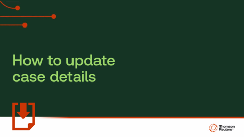 Thumbnail for How to update case details