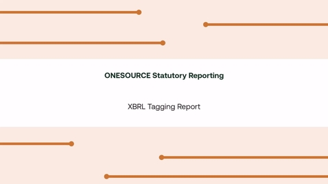 Thumbnail for XBRL Tagging Report