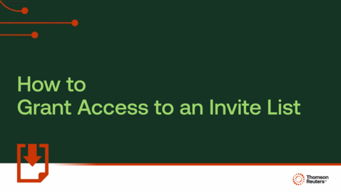 Thumbnail for How to grant access to an invite list
