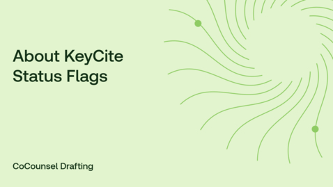 Thumbnail for About KeyCite status flags