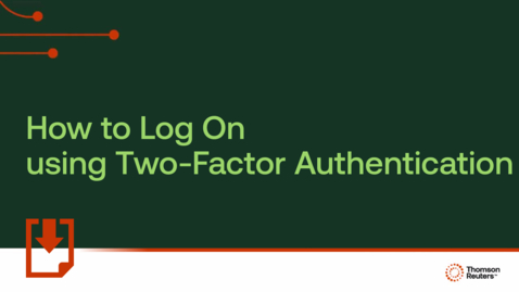 Thumbnail for How to log on using two-factor authentication