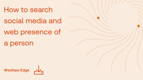 Thumbnail for How to search social media and web presence of a person