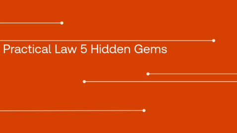 Thumbnail for Practical Law 5 Hidden Gems
