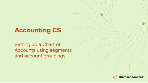 Thumbnail for Setting up a Chart of Accounts using segments and account groupings