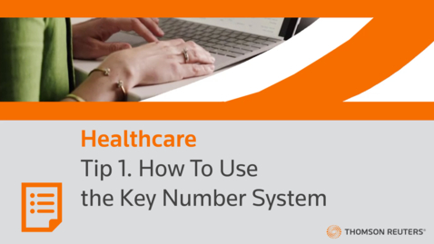 Thumbnail for Tip 1. How To Use the Key Number System